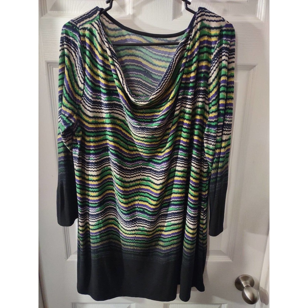 Liz Lange Maternity Top Size XL Multicolor Scoop Neck